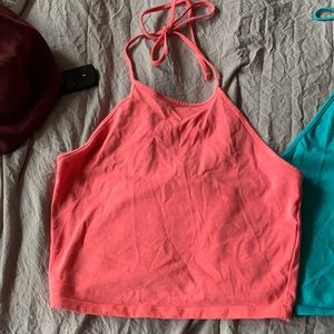 Forever21 halter tops, pink